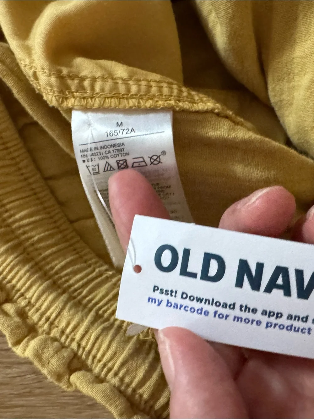 NWT Old Navy High Waisted Women’s Crinkle Gauze Barrel Ankle Pants - Mustard